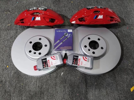 Adatto per kit pinze freno BMW X3 MP 4Pot pastiglie di ricambio per dischi di colore rosso 374 mm
