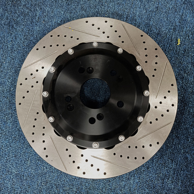 Misura perforata del disco 355mm 380mm del freno di prestazione per 4 o 6 corredi dei calibri del freno del vaso