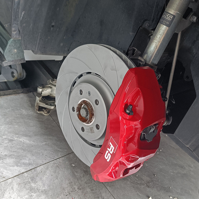 Kit pinza freno per auto aggiornamento Audi A5 6 Calper monoblocco colore rosso pentola grande