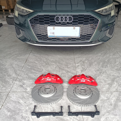 Kit pinza freno per auto aggiornamento Audi A5 6 Calper monoblocco colore rosso pentola grande