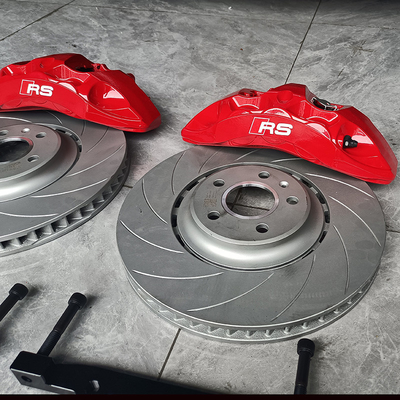 Kit pinza freno per auto aggiornamento Audi A5 6 Calper monoblocco colore rosso pentola grande