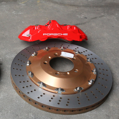 Aggiornamenti delle pinze dei freni per auto Porsche alla pinza rossa GT6 6 POT per migliorare la potenza di arresto