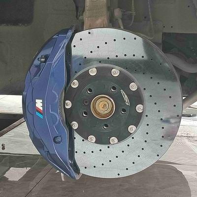 Pinza freno BMW X5 in alluminio di grandi dimensioni Pinze a 10 pistoncini Dischi carboceramici da 420 mm