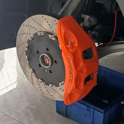 Colore arancio dei corredi dei calibri del freno dell'automobile di Akebono 9N di aggiornamento di Zeekr 001