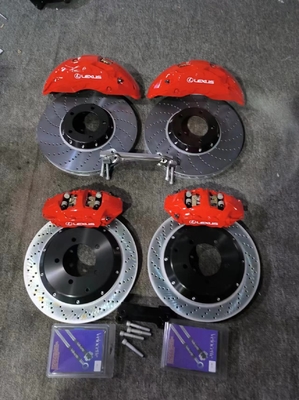 Kit pinza freno a disco colore rosso 420MM adatto per Toyota Lx570 Brembo GT4
